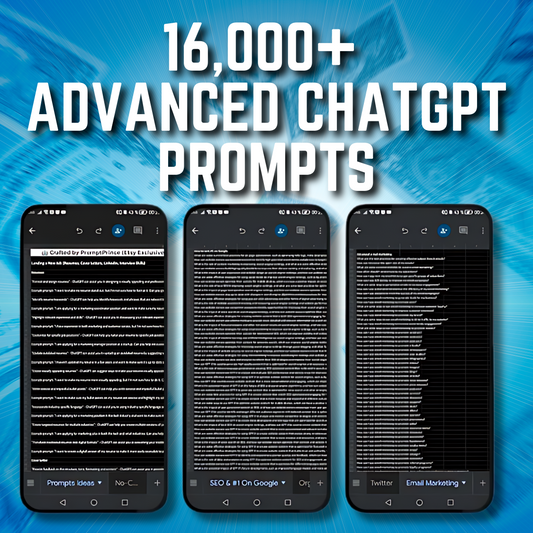 16,000+ Advanced ChatGPT Prompts