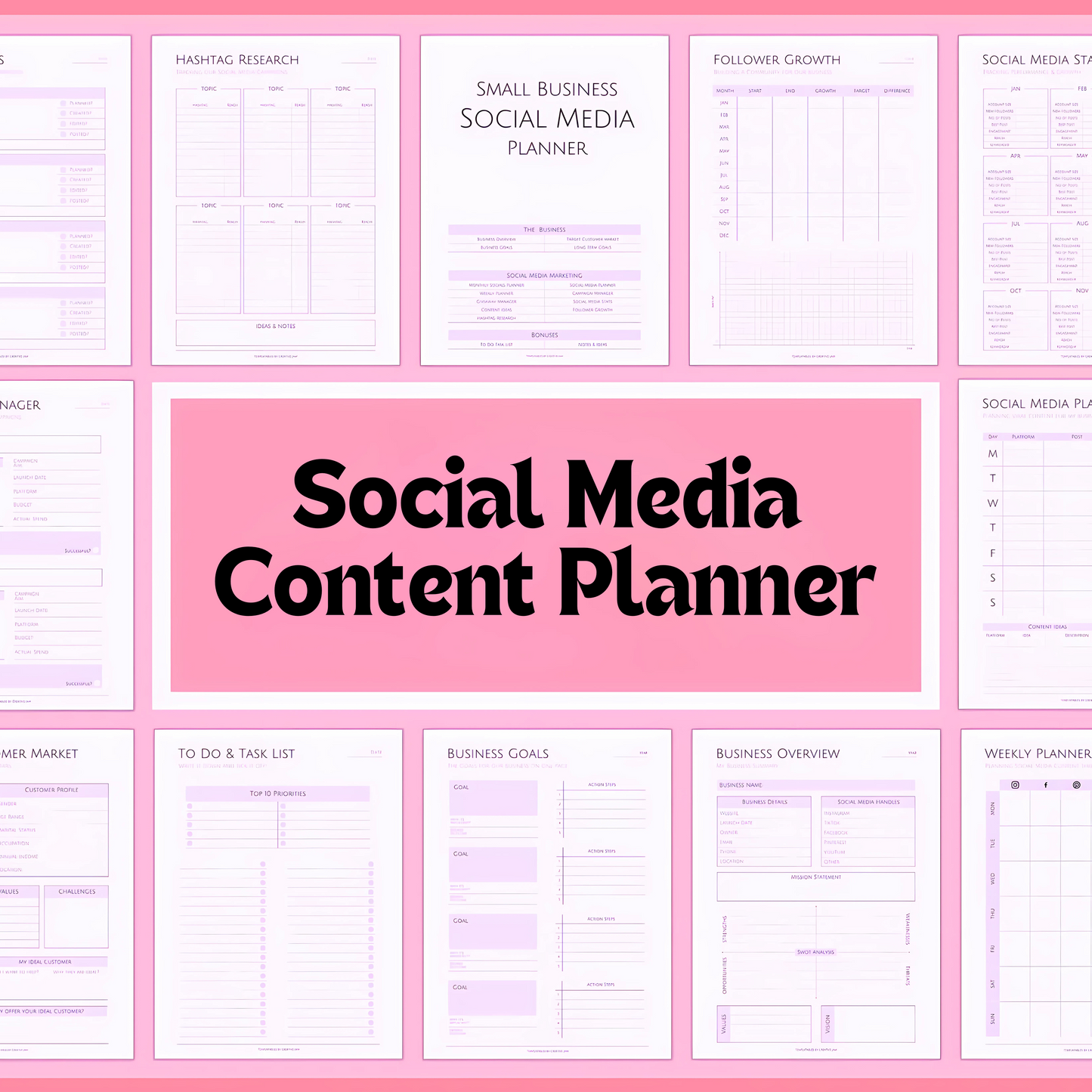 Social Media Master Planner – The Ultimate Guide to Streamlining Your Content Strategy